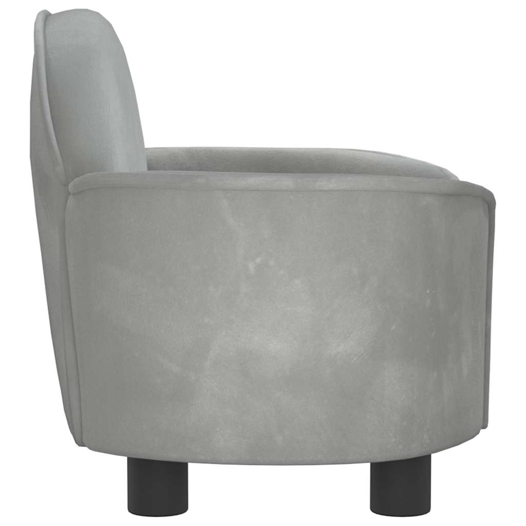 Hundebett Schwarz 66x40x45 cm Samt