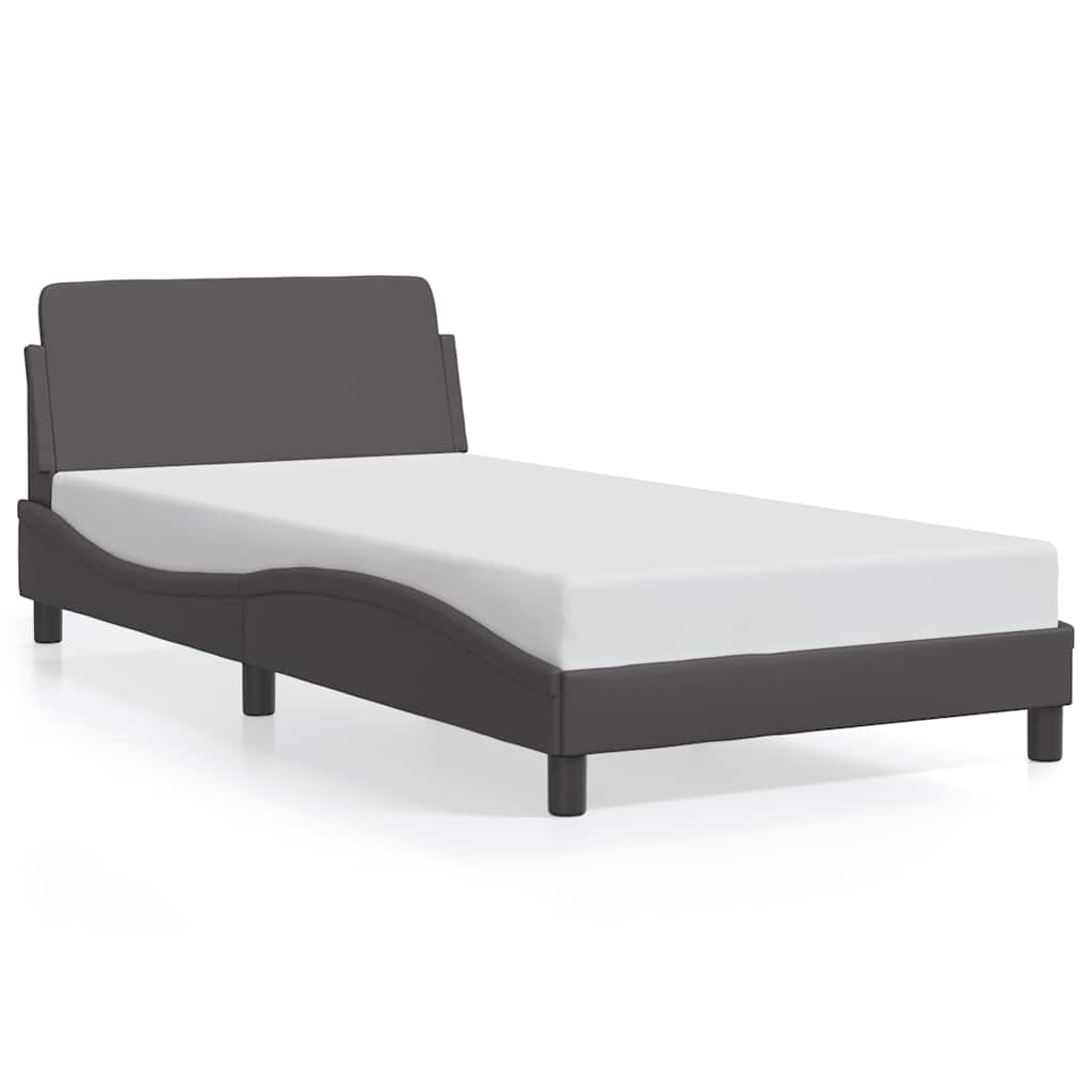 Bettgestell "Dover" Schwarz 80x200 cm Kunstleder