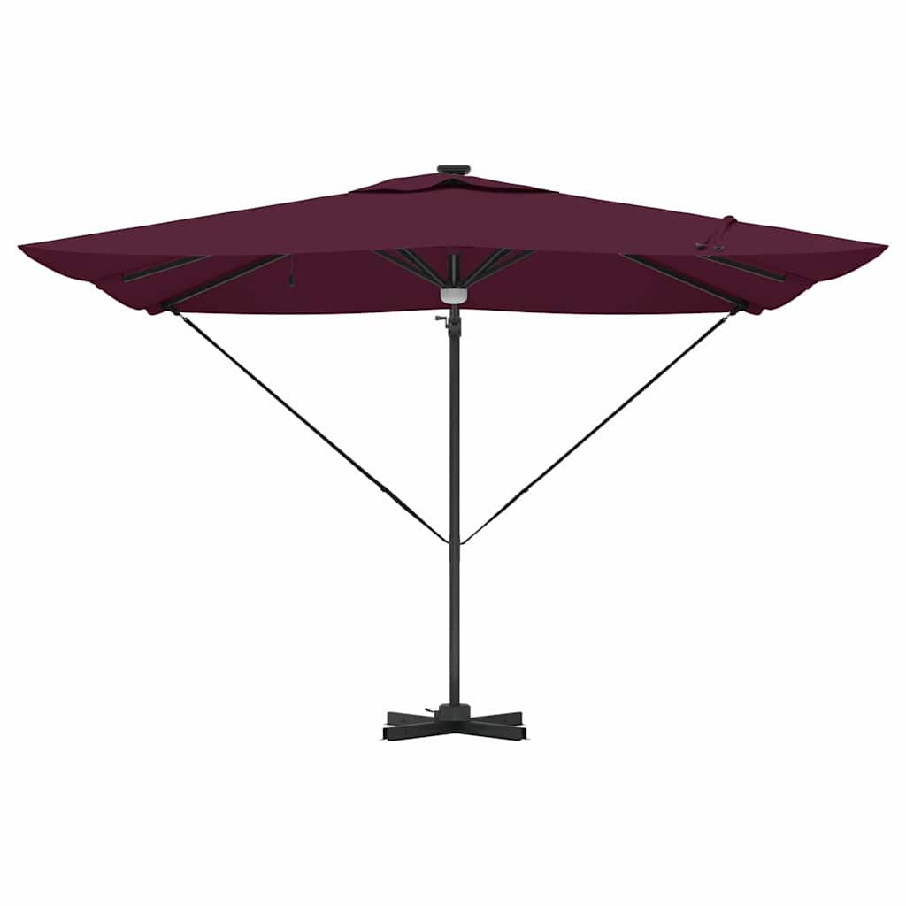 Roma Parasol Beige 286 x 284 x 270 cm Aluminium und Polyester