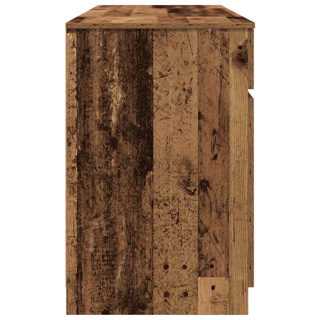 Schreibtisch mit Schubladen Weiß 140 x 49 x 76 cm Holzwerkstoff