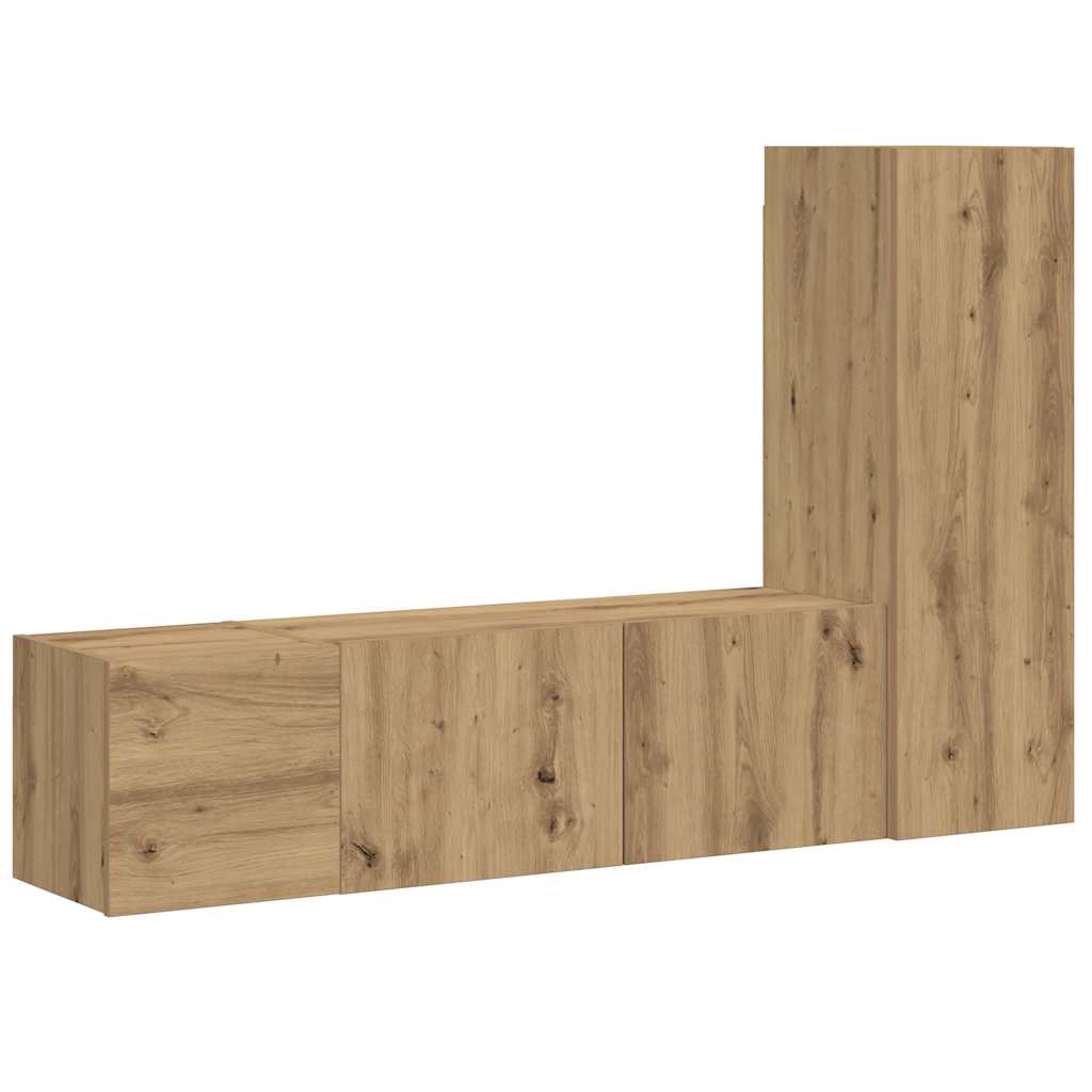 5-tlg. TV-Schrank-Set Weiß Holzwerkstoff