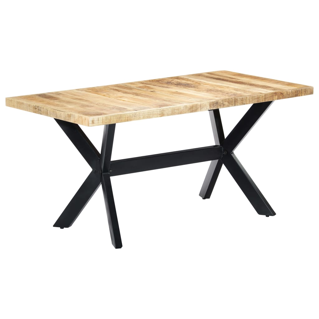 Esstisch Massivholz Mango und Stahlgestell 180 cm