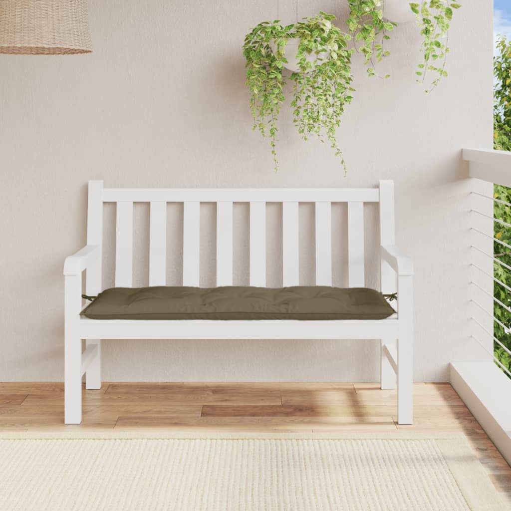 Gartenbank-Auflage Melange Anthrazit 100x50x7 cm Stoff