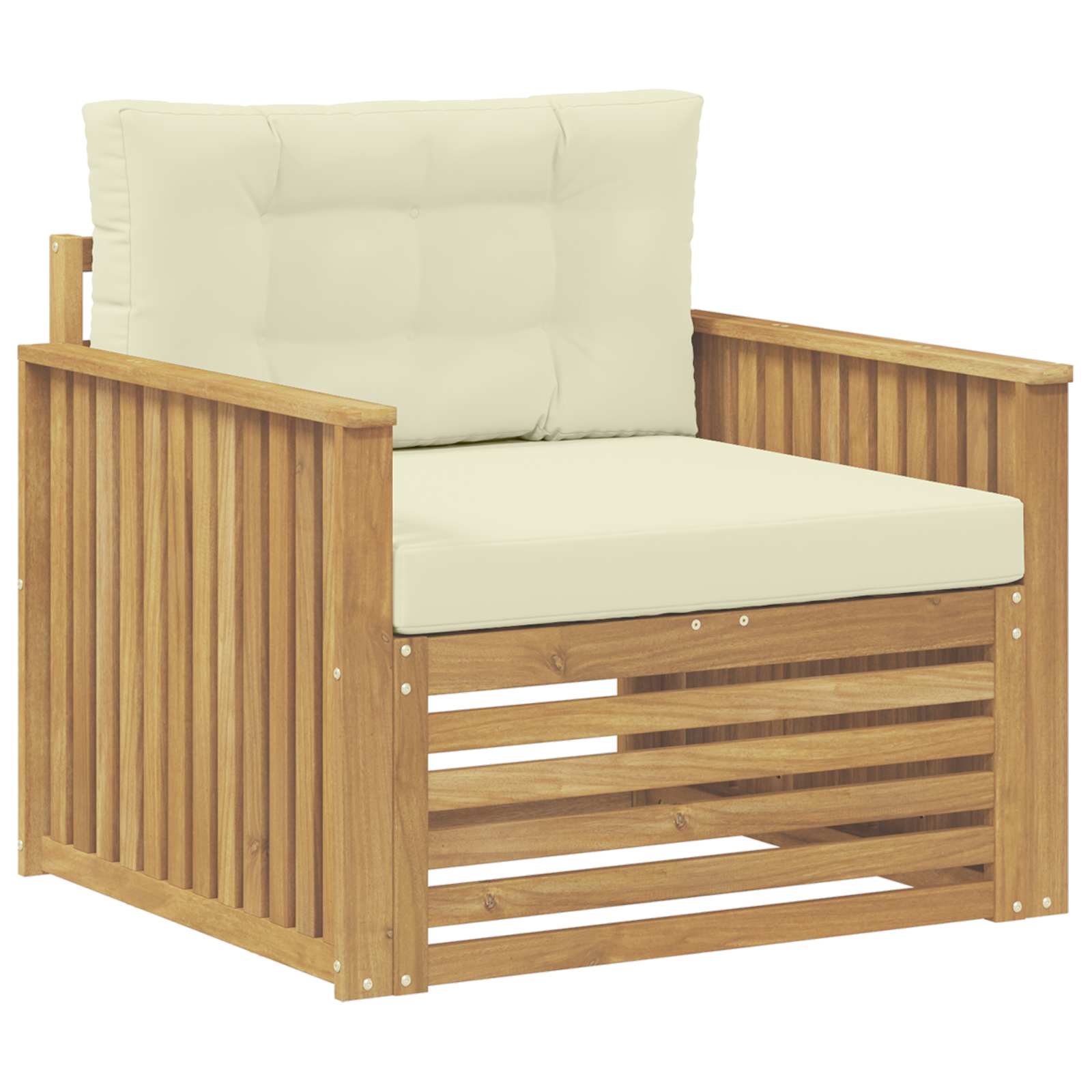 2 Stück Outdoor-Sofa Natur
