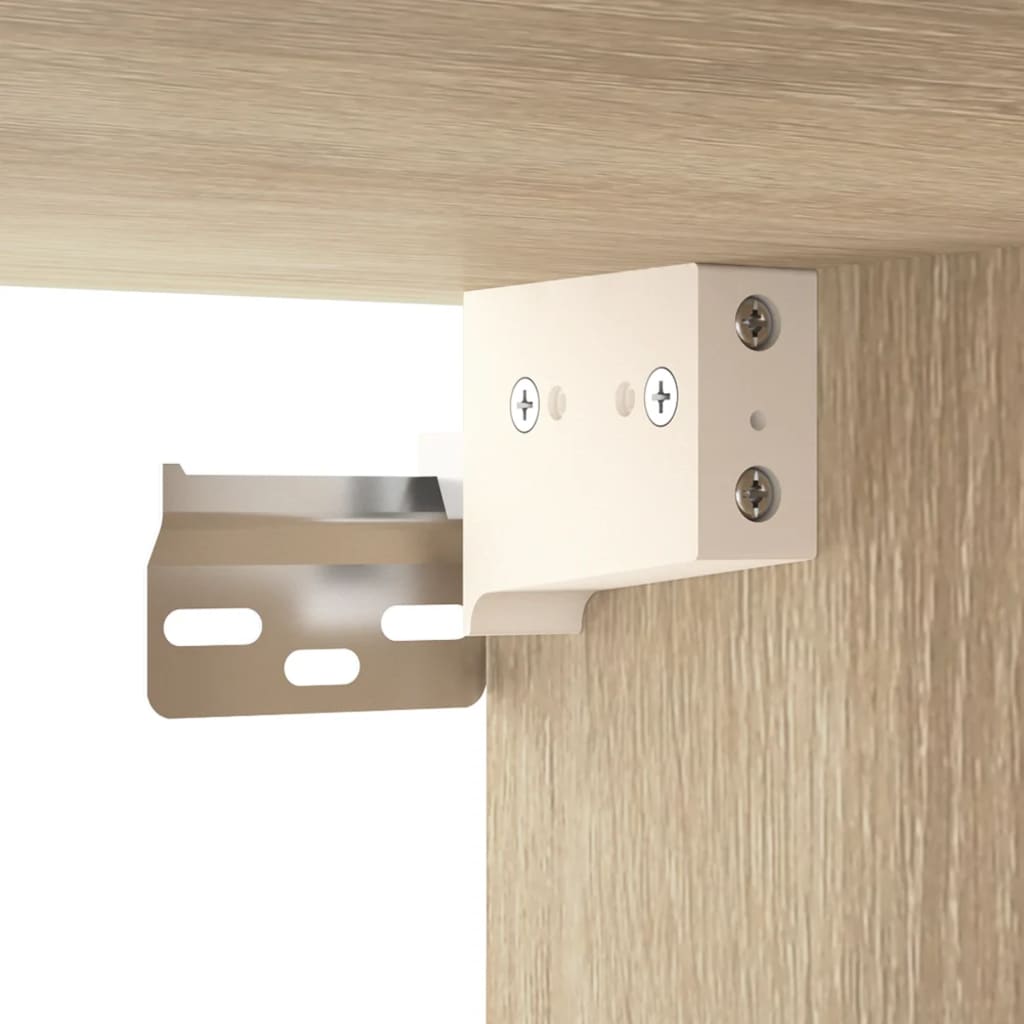 Wandschränke 2 Stk. Weiß 68x30x20 cm Holzwerkstoff
