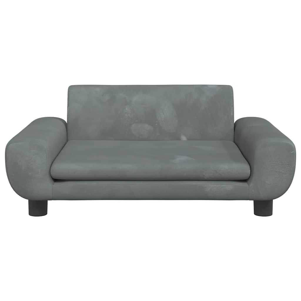 Hundebett Blau 100x54x33 cm Samt