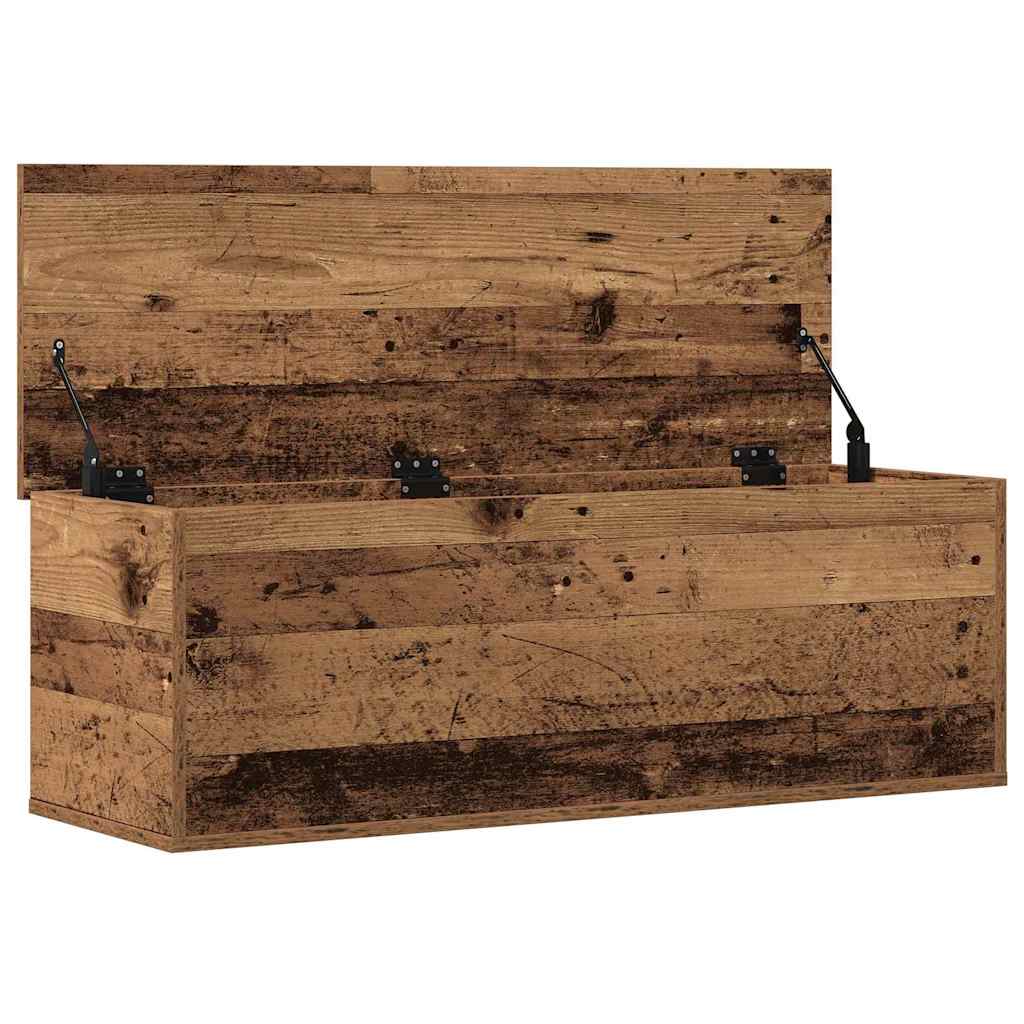 Aufbewahrungstruhe Weiß 84x42x46 cm Holzwerkstoff