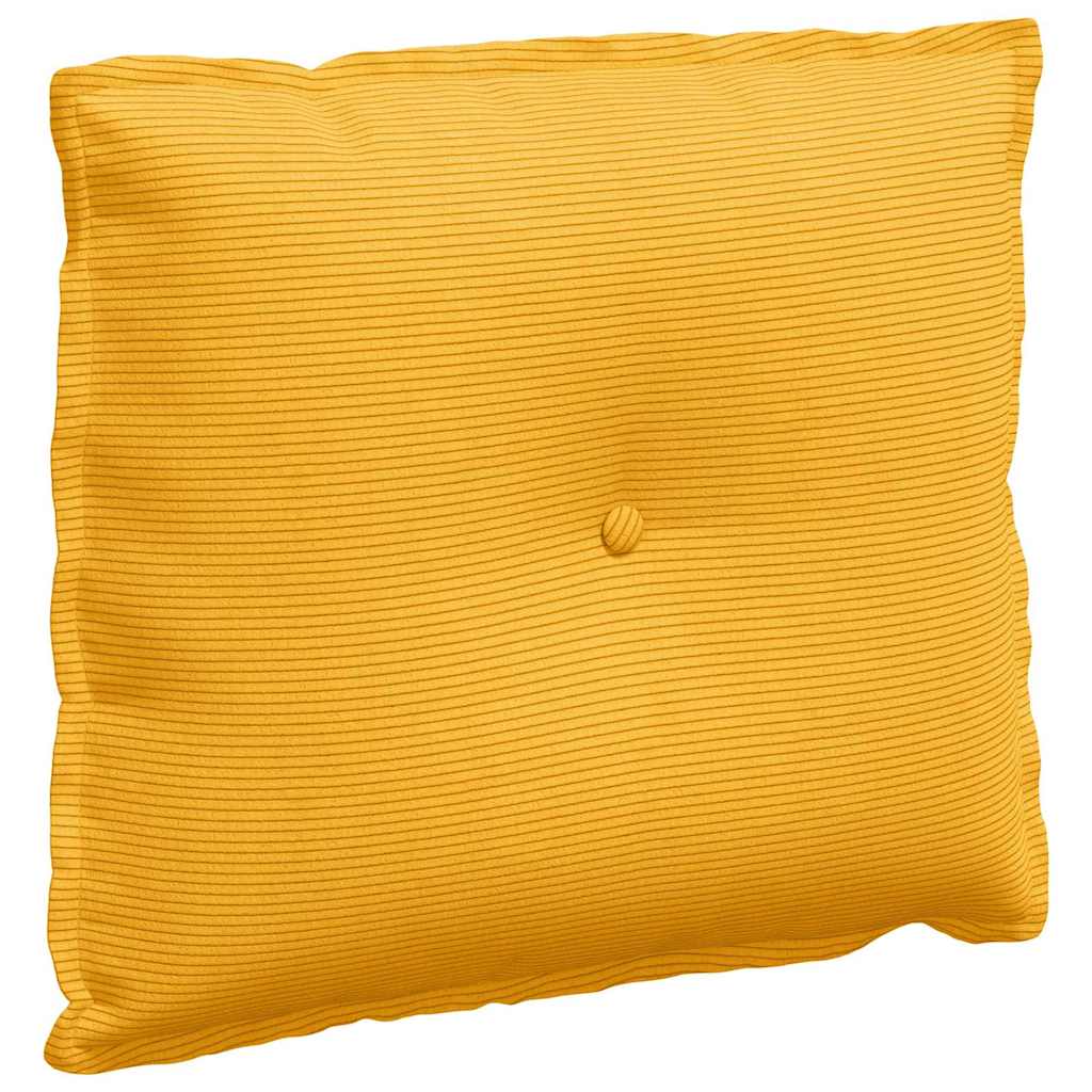 Rückenkissen Hellgrau 50 x 45 cm Cordstoff