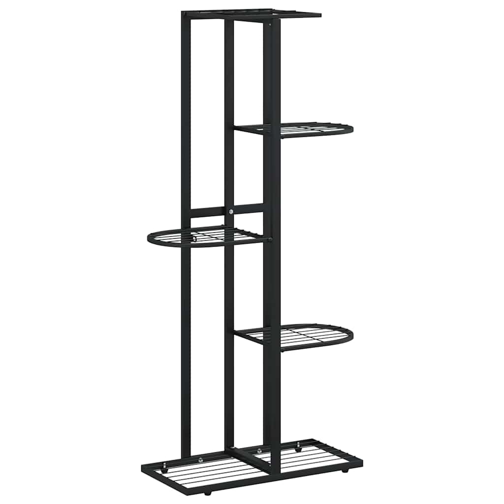 Blumenständer 5-Etagen 43x22x98 cm Weiß Metall