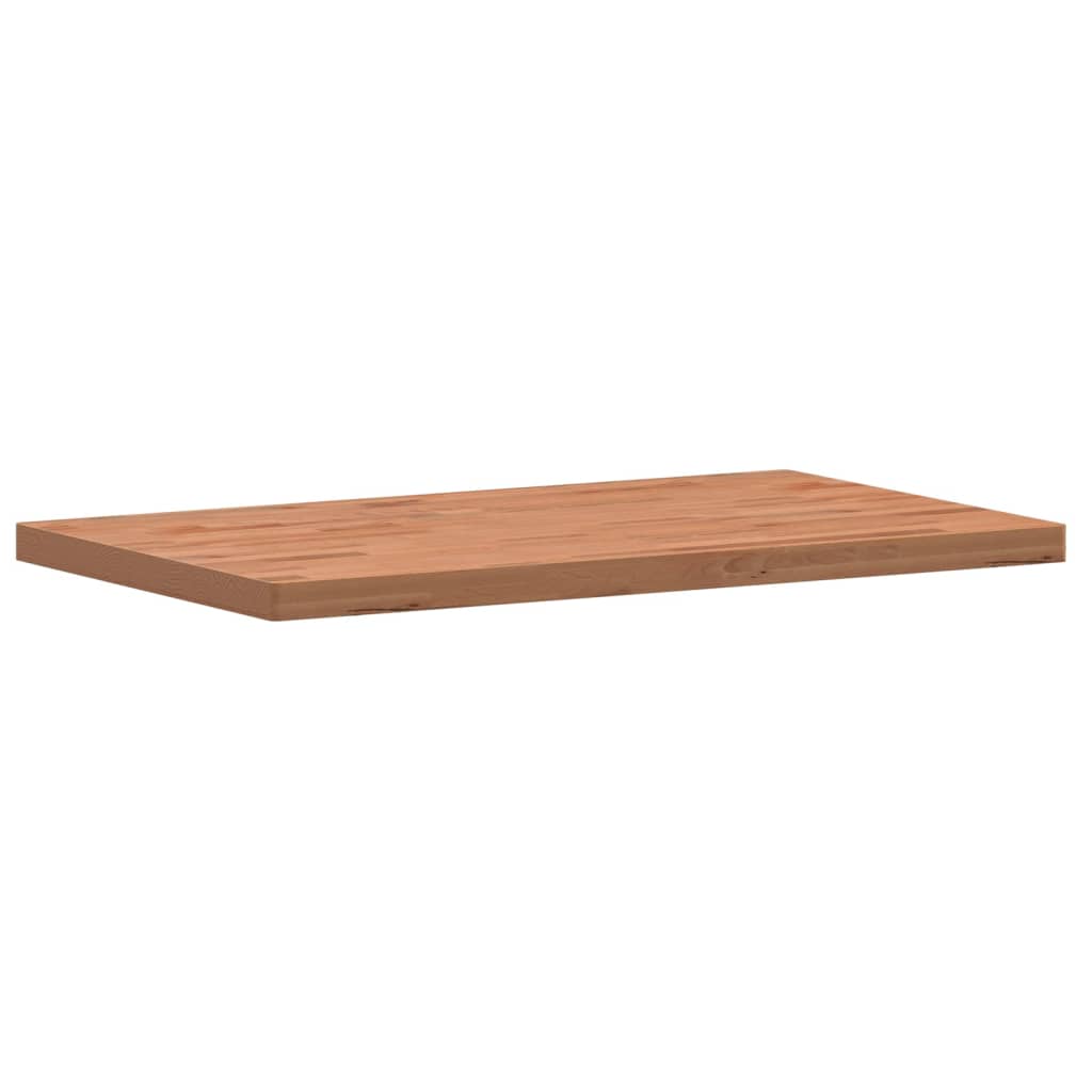 Tischplatte 80x40x1,5 cm Rechteckig Massivholz Buche