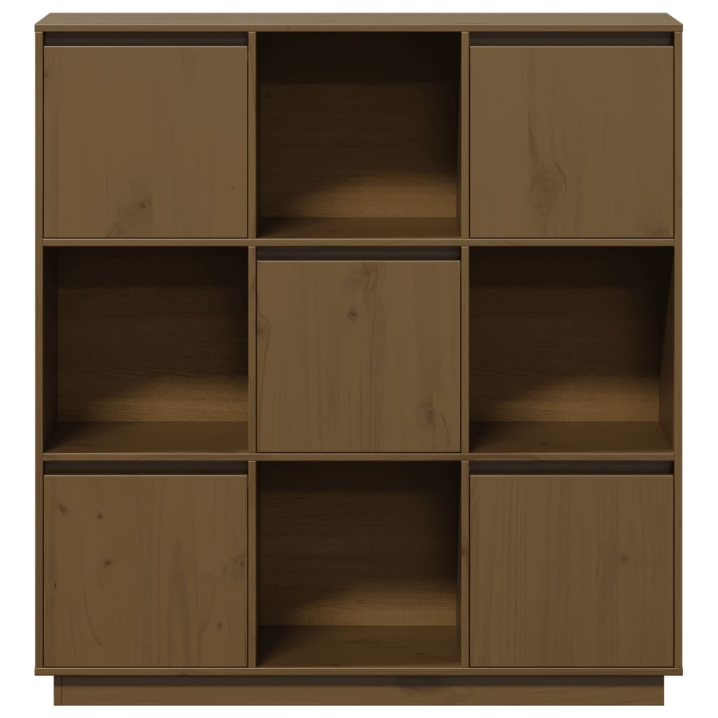Highboard 110,5x35x117 cm Massivholz Kiefer