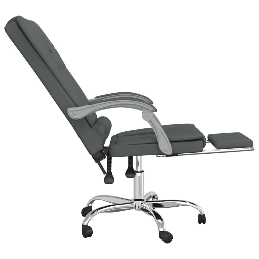 Bürostuhl mit Massagefunktion Taupe Stoff
