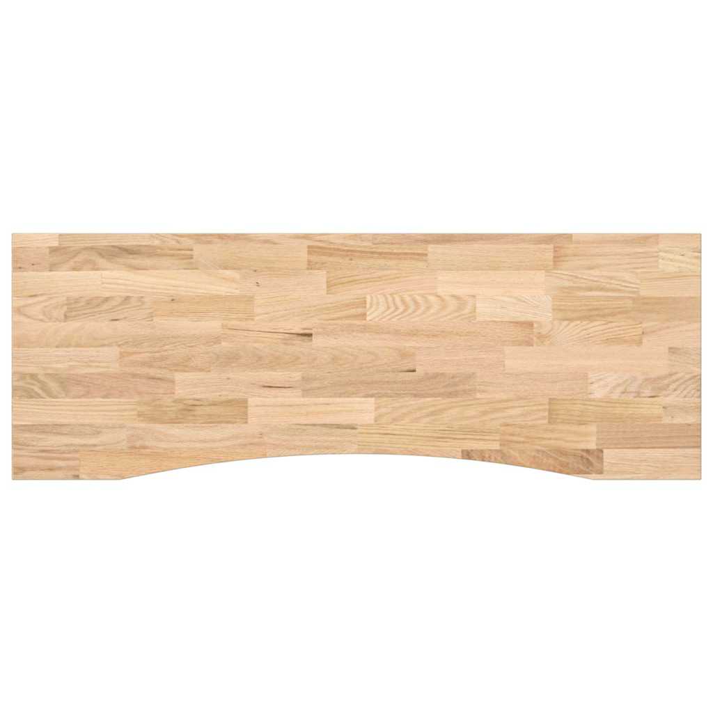 Schreibtischplatte Unbehandelt 80x50x2,5 cm Massivholz Eiche