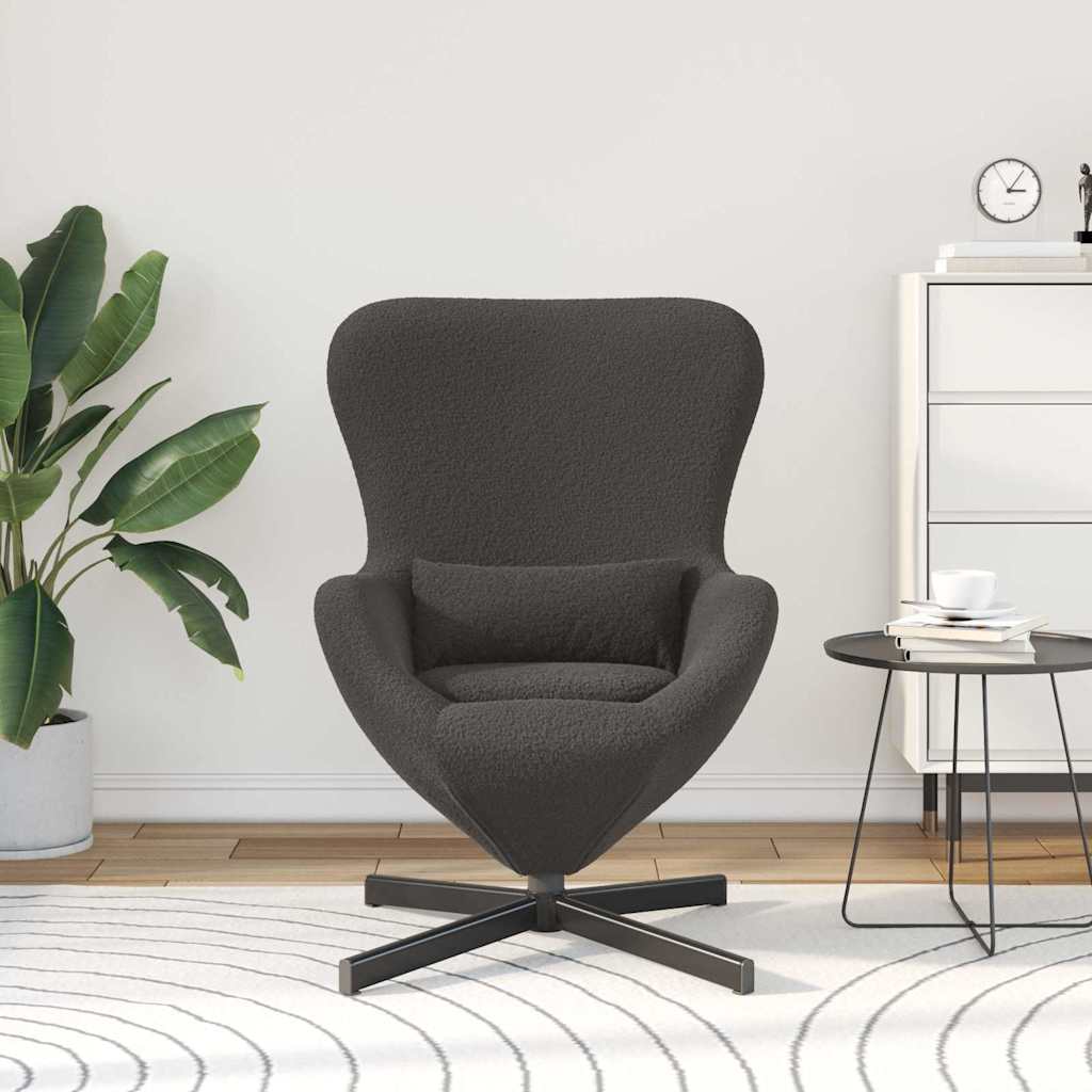Eiersessel Hellgrau 63 x 73 x 90 cm Stoff