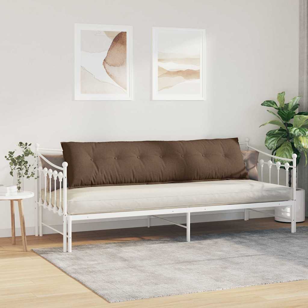 Rückenkissen Hellgrau 50 x 19 x 45 cm Stoff