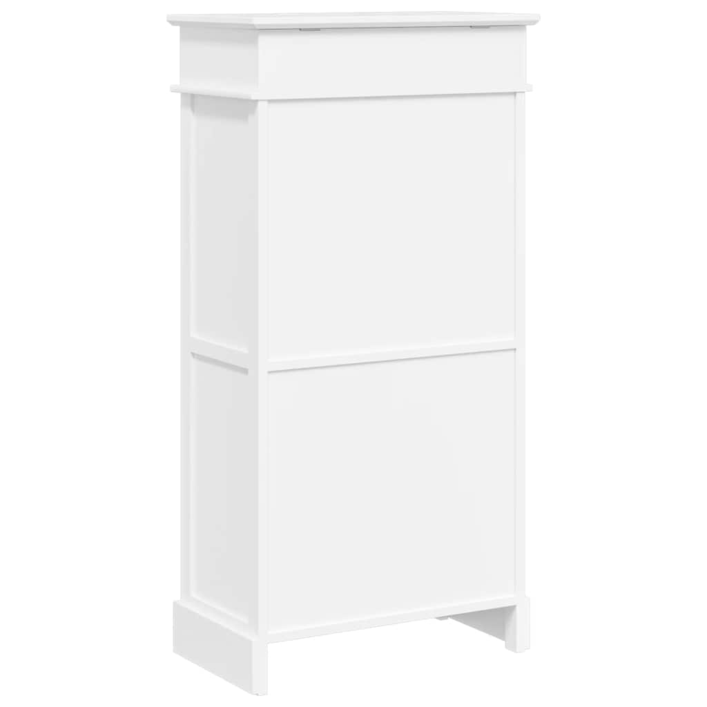 Schuhschrank Grau 50 x 28 x 98 cm Paulownia Holz