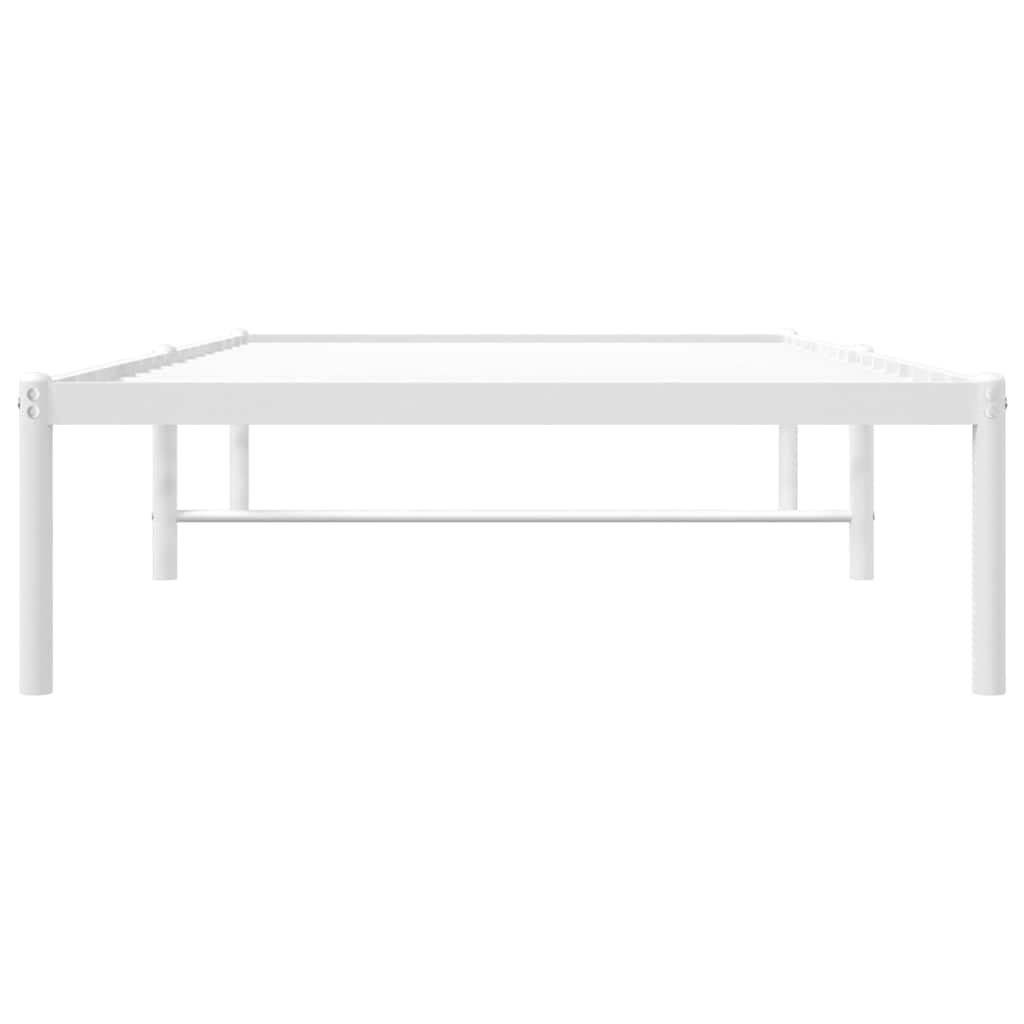 Bettgestell Metall Schwarz 75x190 cm