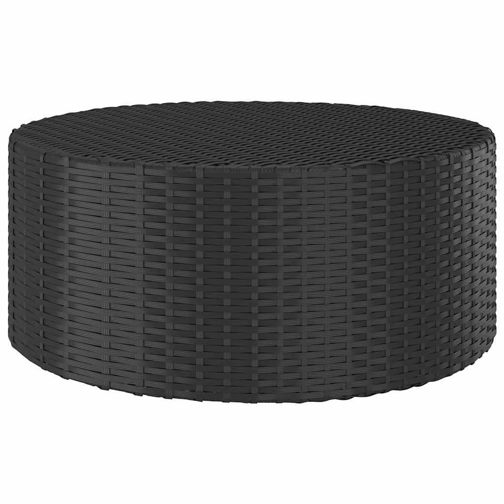 Couchtisch für draußen Grau Ø 68 x 30 cm Poly-Rattan