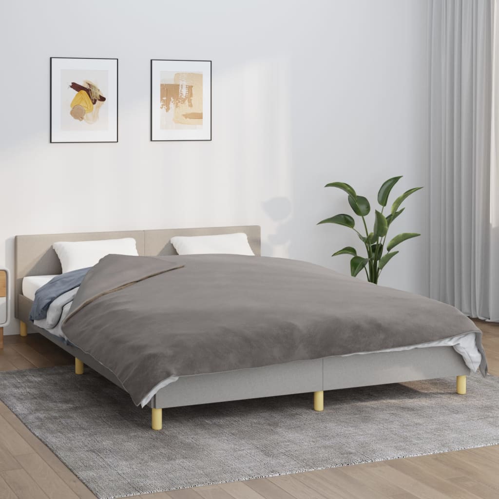 Gewichtsdecke mit Bezug Grau 122x183 cm 9 kg Stoff