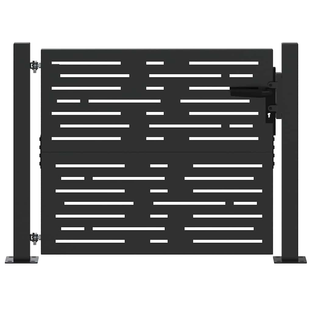 Gartentor 100x75 cm Cortenstahl Quadratisches Design