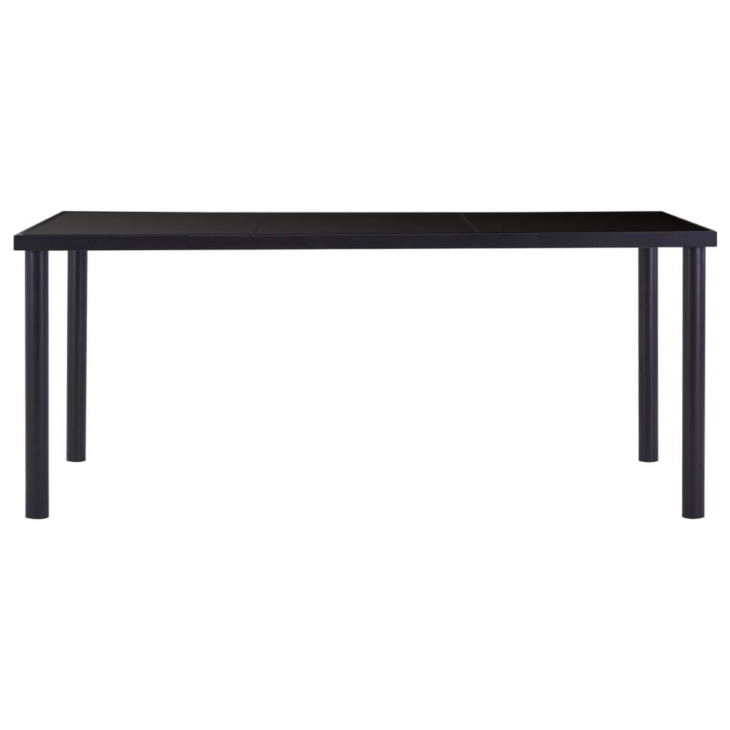 Esstisch Schwarz 120 x 60 x 75 cm Hartglas