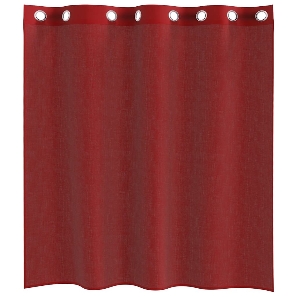 Voile Vorhänge mit Ösen 2 Stk. Apfelgrün 140x140 cm