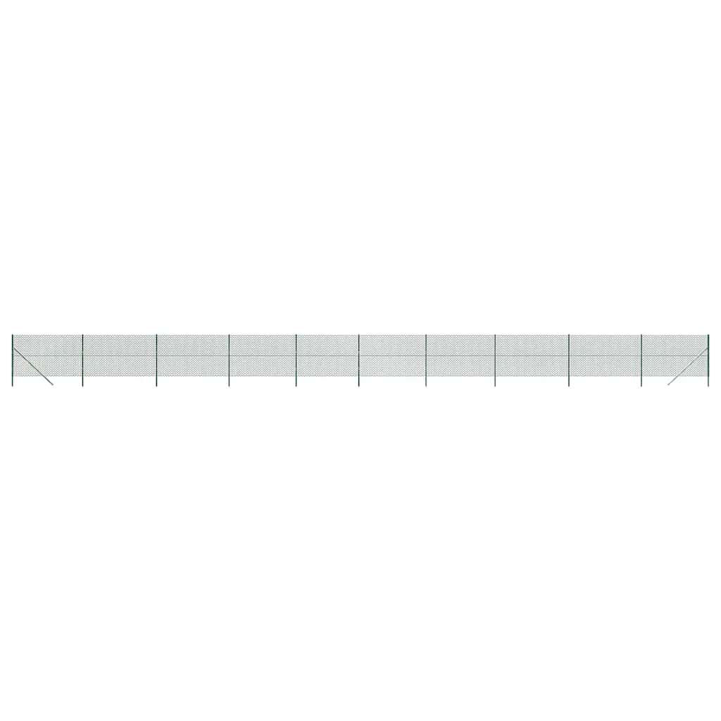 Maschendrahtzaun Grün 0,8x10 m