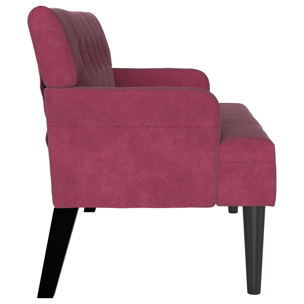 Chesterfield Bank Hellgrau 112 x 65,5 x 75 cm Samt