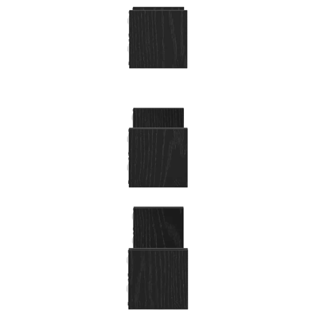 Wandregal 3 Stk. Weiß Holzwerkstoff