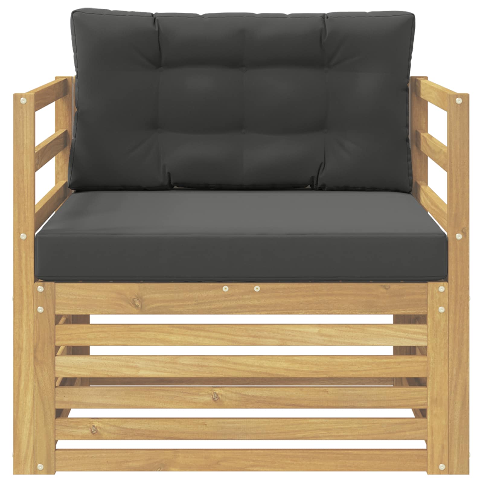 2 Stück Outdoor-Sofa Natur