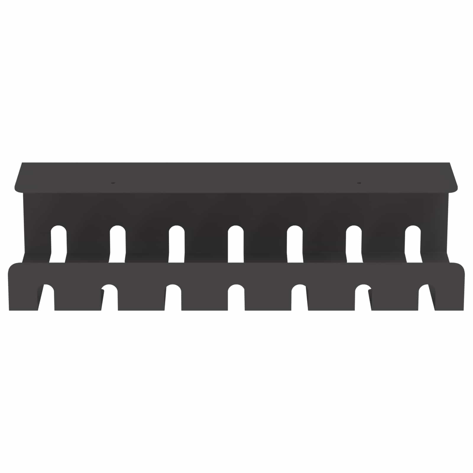 Unter dem Schreibtisch Kabelmanagement Tray 2 Stk. Anthrazit