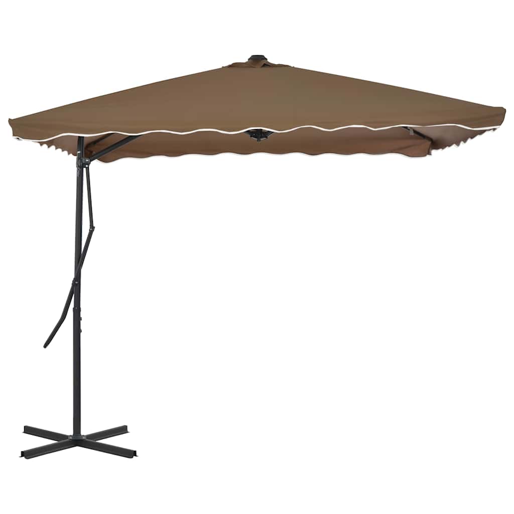 Sonnenschirm mit Stahl-Mast 250x250x230 cm Bordeauxrot