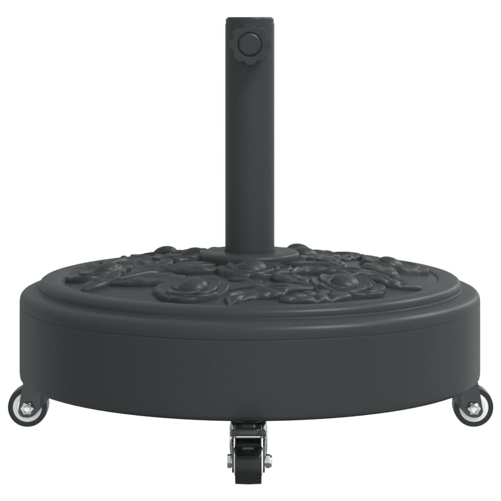 Sonnenschirmständer für Ø38/48 mm Mast 9 kg Halbrund