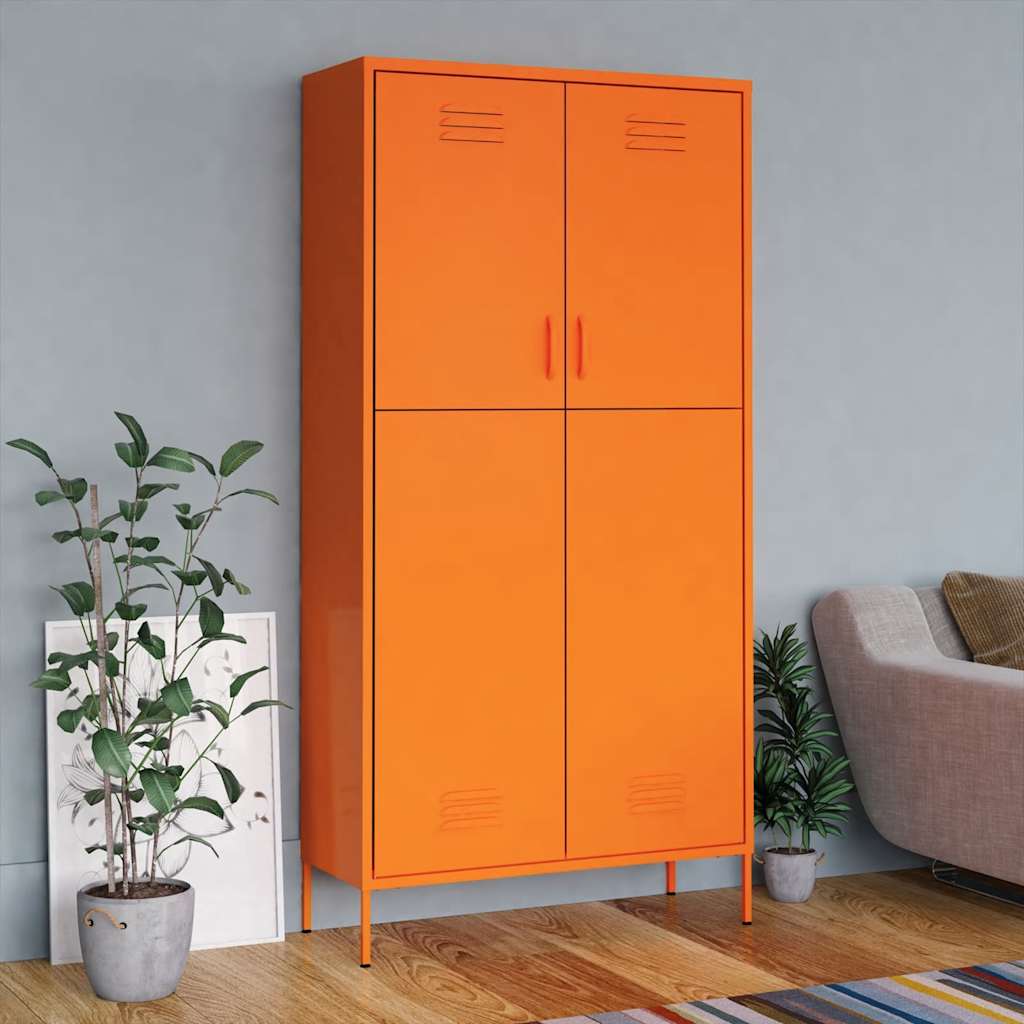 Kleiderschrank Olivgrün 90x50x180 cm Stahl