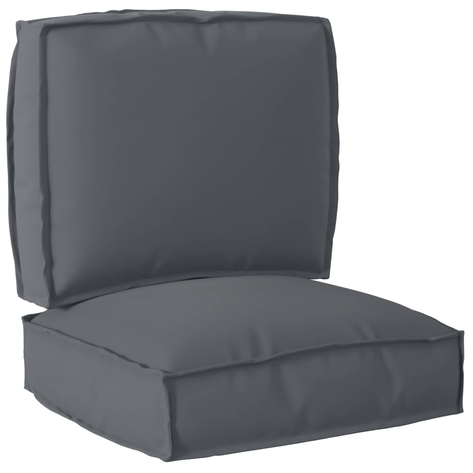 Palettenkissenset 2 pcs Grau 50 x 50 x 12 cm Oxford-Stoff