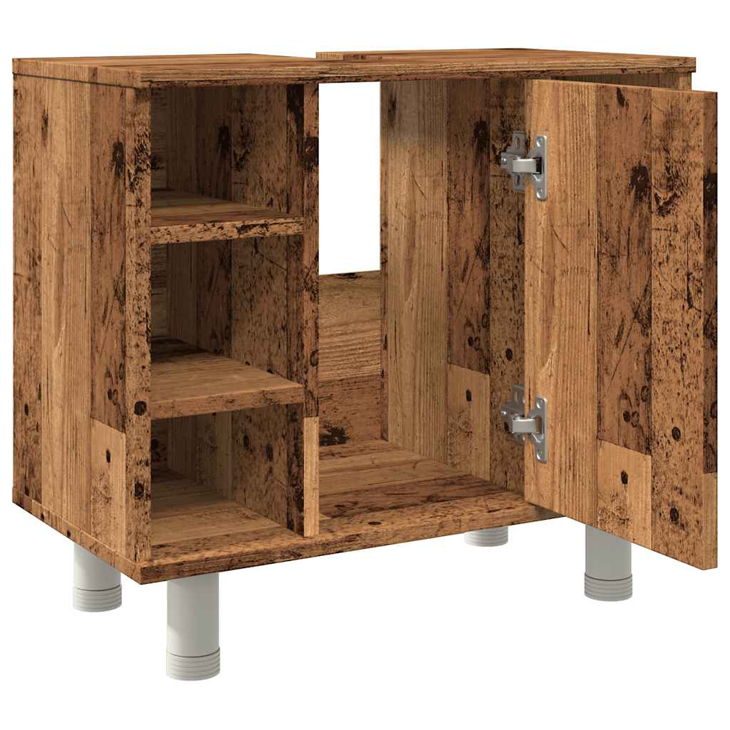 Badezimmerschrank Weiß 60x32x53,5 cm Holzwerkstoff