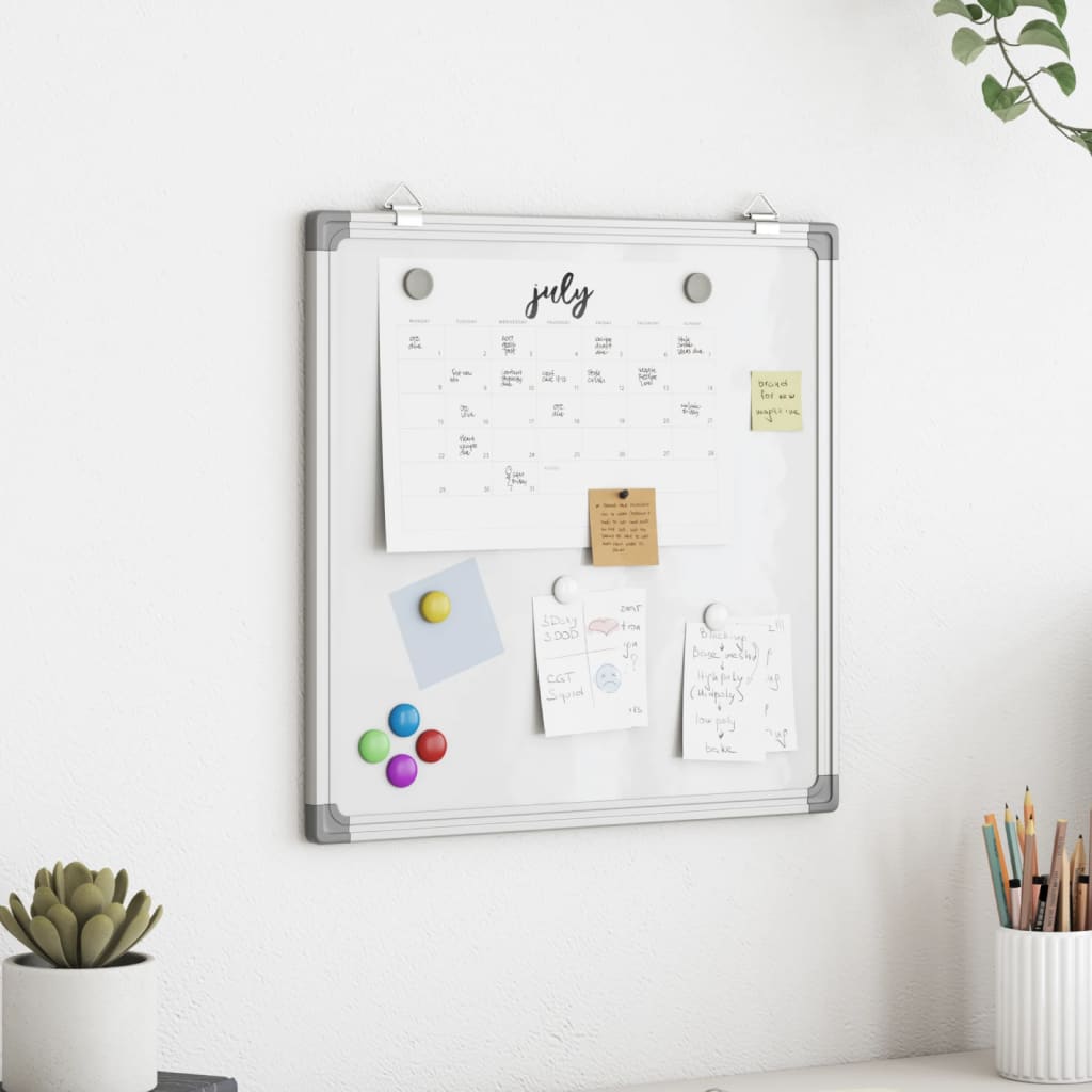 Magnetisches Whiteboard 40x30x1,7 cm Aluminium