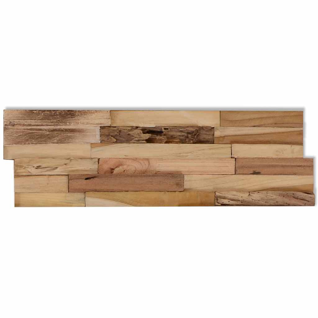 Wandplatten 10 Stk. 1,03 m² Massivholz Teak