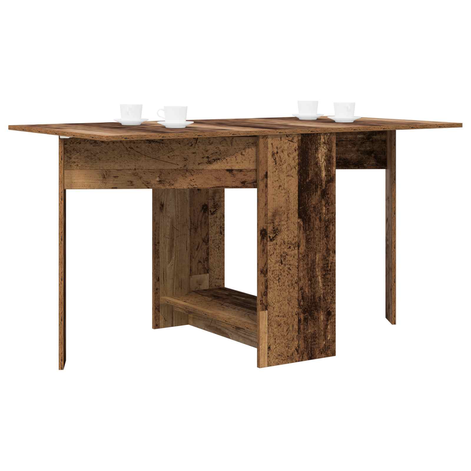 Esstisch 138 x 70 x 73,5 cm Holzwerkstoff Weiß Rechtwinklig