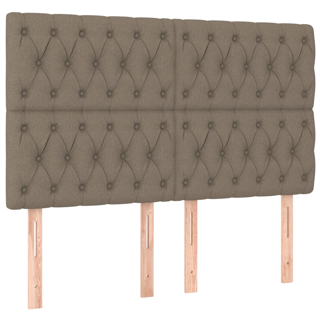 Kopfteil Hellgrau 80x7x118/128 cm Stoff
