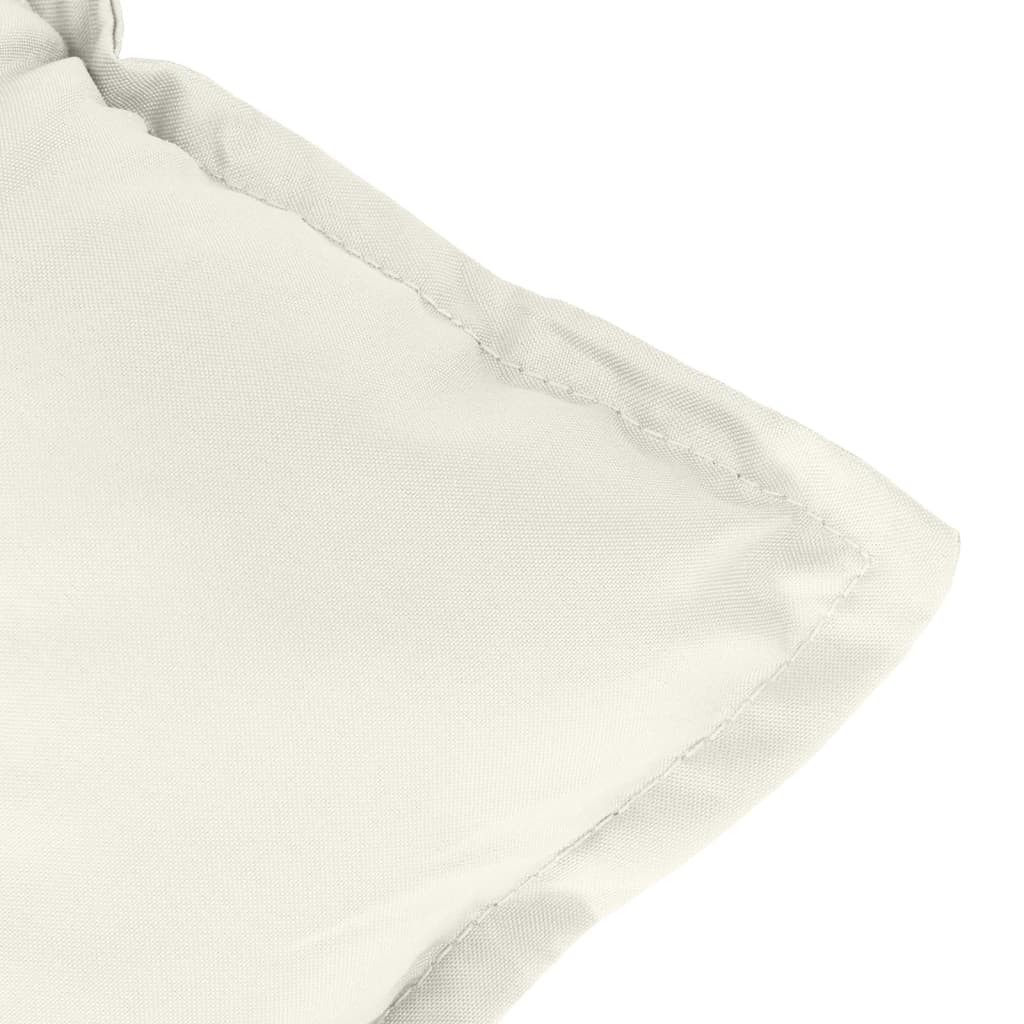 Hochlehner-Auflagen 2 Stk. Melange Anthrazit 120x50x7cm Stoff