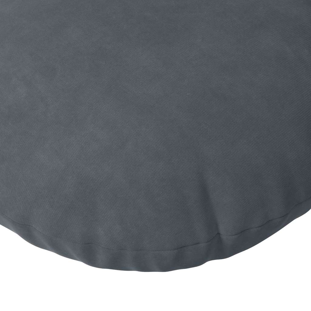 Sitzkissen 2 pcs Blau Ø30 x 13 cm Samt
