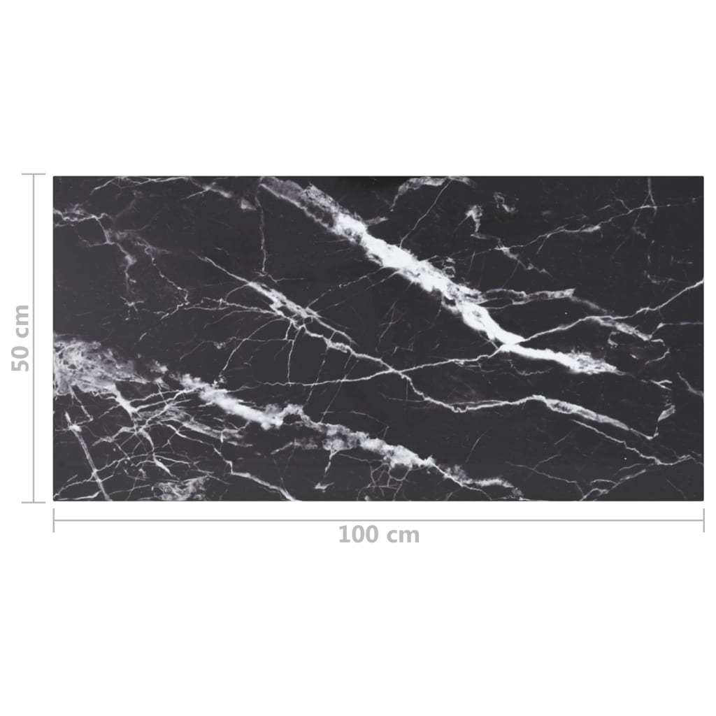 Tischplatte aus gehärtetem Glas quadratisch 700x700 mm