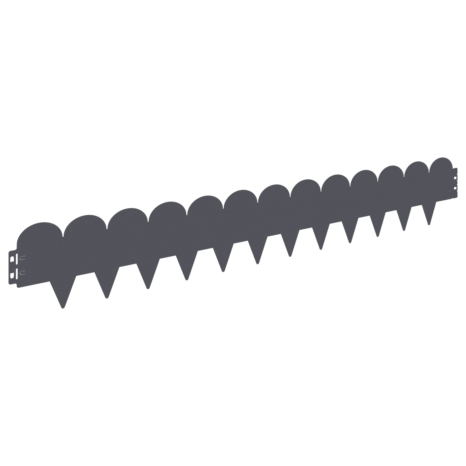 Raseneinfassung 10 pcs 103 x 15 cm Stahl Schwarz