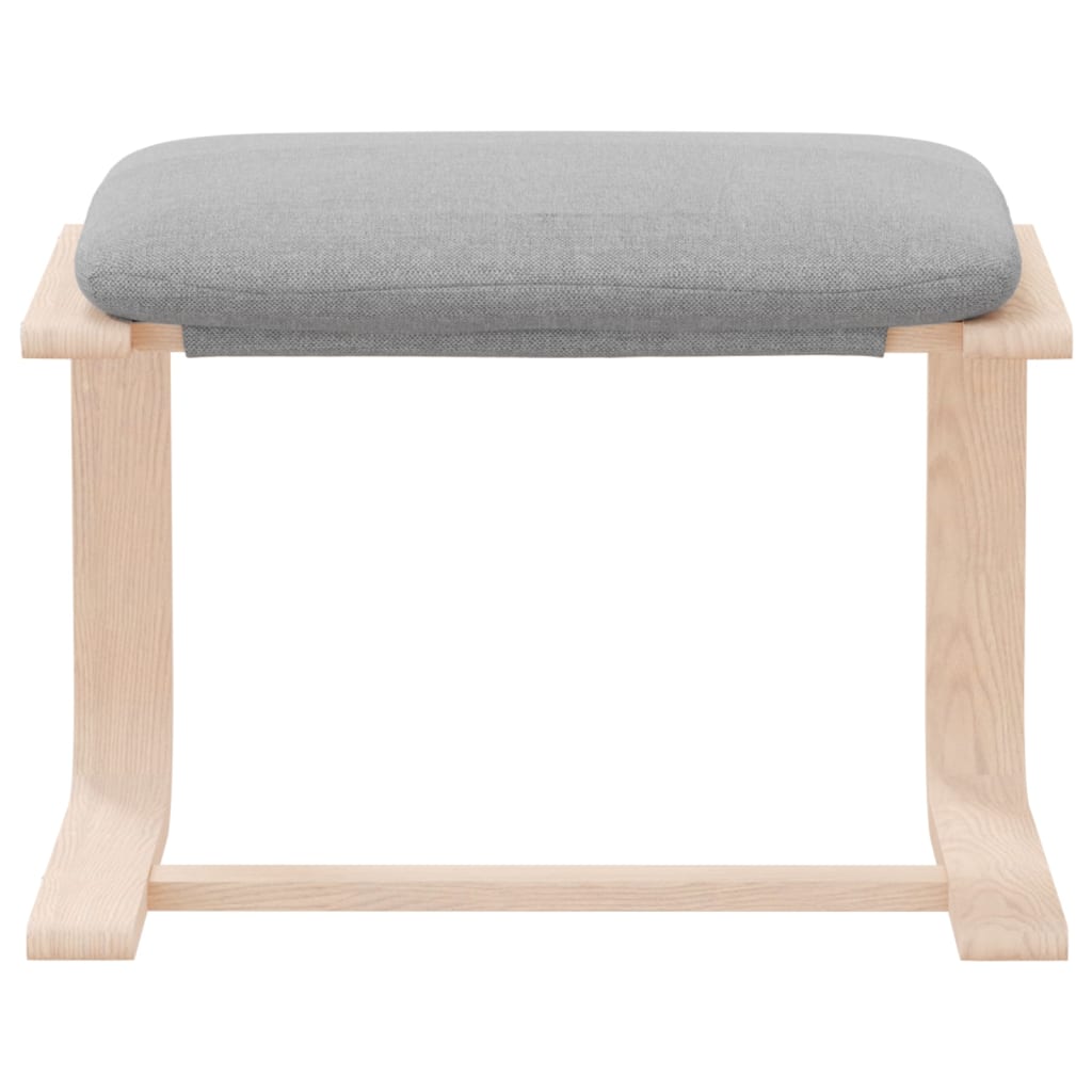 Fußhocker Creme 51x41x40 cm Stoff