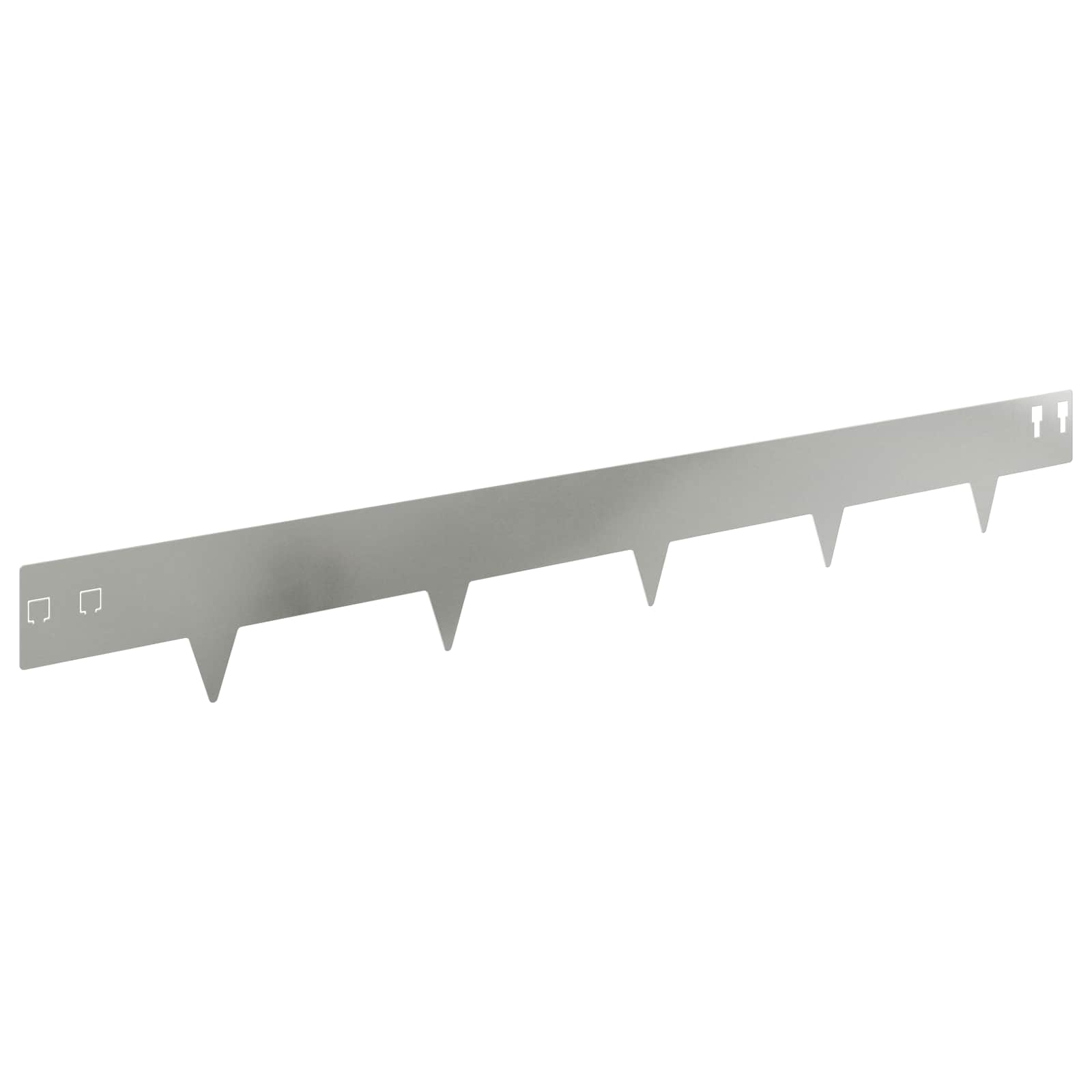 Raseneinfassung 10 pcs 100 x 12 cm Stahl Schwarz