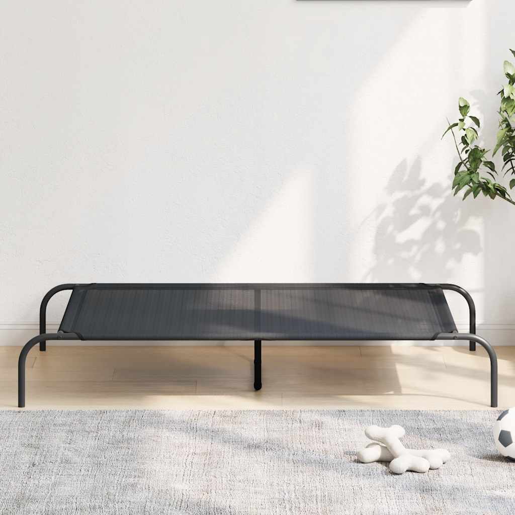 Erhöhtes Hundebett Schwarz S Textilene