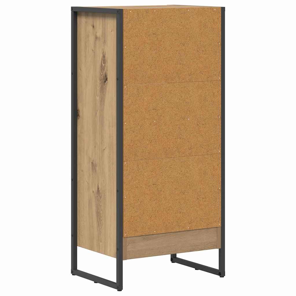 Bücherregal 2 pcs Schwarz Eichen-Optik 60 x 30 x 189,5 cm