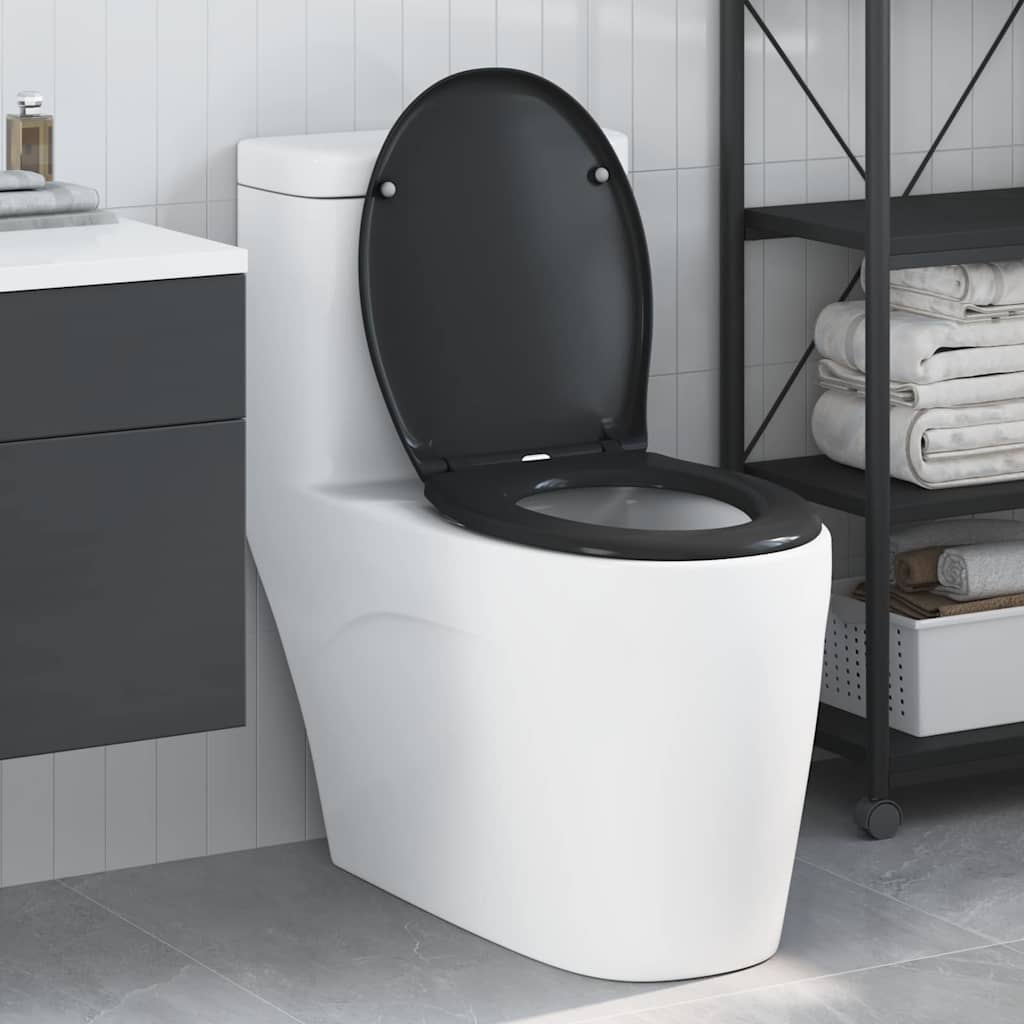 Toilettensitz Anthrazit 47 x 37 x 4 cm Duroplast