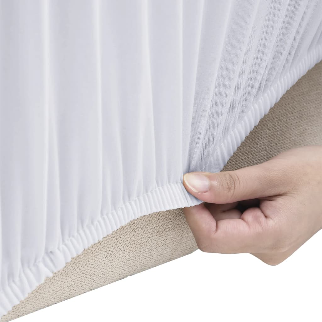 Stretch-Sofahusse Schwarz Polyester-Jersey